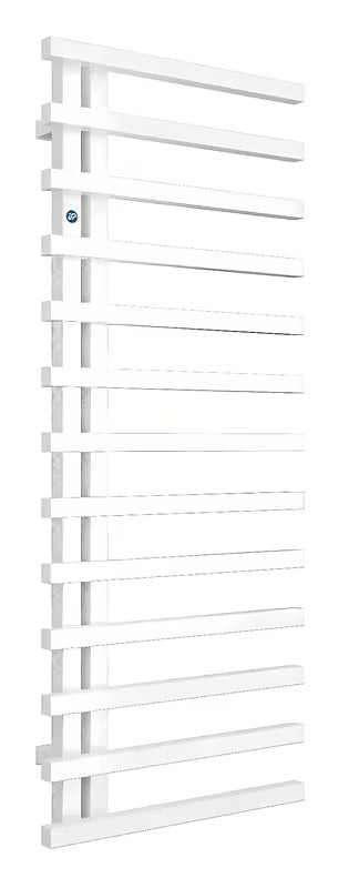 Sjajno bijeli kombinirani kupaonski radijator Hopa Darvel 173x60 cm s rebrastim dizajnom