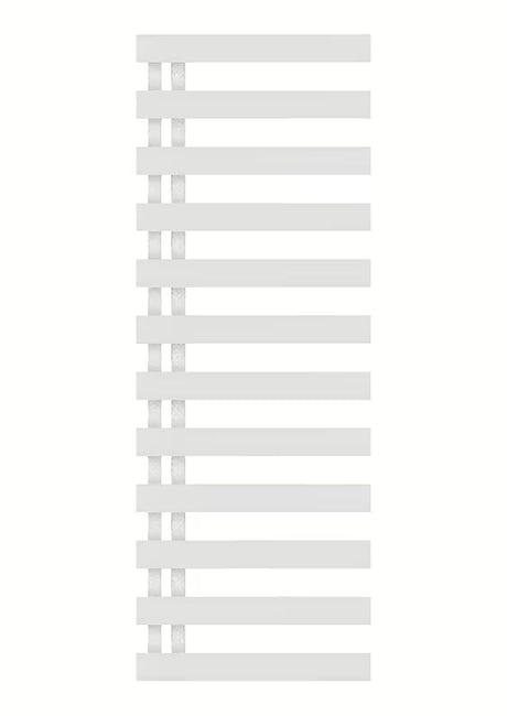 Kombinirani kupaonski radijator Hopa Edinburgh 138x50 cm u sjajno bijeloj boji s rebrastim dizajnom
