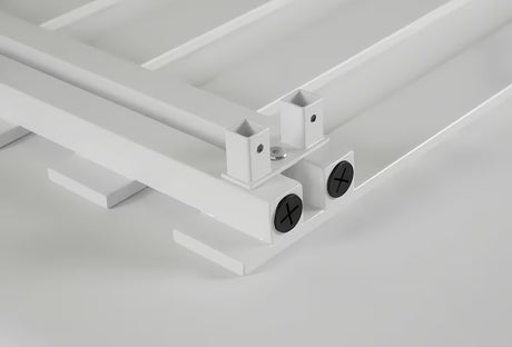 Kombinirani kupaonski radijator Hopa Edinburgh 138x50 cm u sjajno bijeloj boji s rebrastim dizajnom