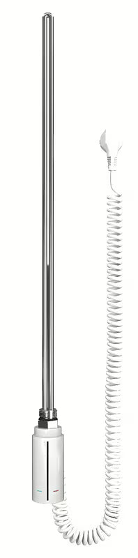 Bijela električna grijač za radijator Hopa Hot s dodirnim timerom i spiralnim kabelom za utičnicu.