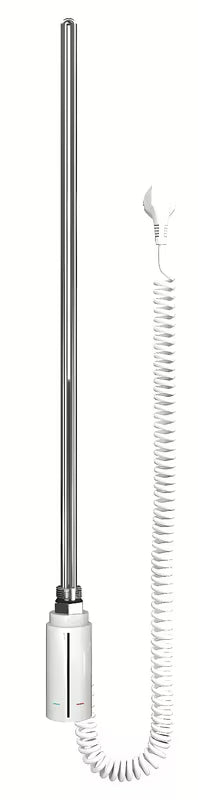 Bijela električna grijač za radijator Hopa Hot s dodirnim timerom i spiralnim kabelom za utičnicu.
