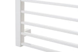 Kombinirani kupaonski radijator Hopa Piko 53x152,9 cm u mat crnoj boji s rebrastim dizajnom