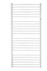 Kombinirani kupaonski radijator Hopa Piko 63x112,9 cm u sjajnoj bijeloj boji s rebrastim dizajnom
