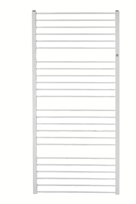 Kombinirani kupaonski radijator Hopa Piko 63x112,9 cm u sjajnoj bijeloj boji s rebrastim dizajnom