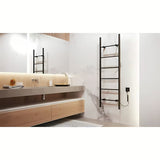 Električni sušač ručnika Hopa Primavera 160x50 cm u crnoj mat boji s okruglim profilima