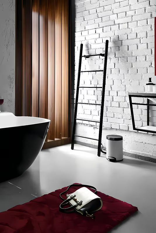 Električni sušač ručnika Hopa Primavera 160x50 cm u crnoj mat boji s okruglim profilima