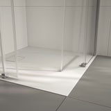 Kvadratna tuš kabina Hüppe Next Easy Entry 90x90 cm s kliznim vratima i prozirnim staklom, krom sjajni