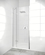 Bezokvirni tuš vrata Hüppe Strike New 80 cm s prozirnim staklom i sjajnim kromiranim profilom