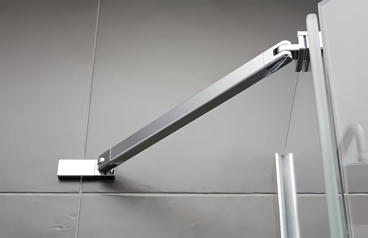 Pravokutna tuš kabina Hüppe Strike New 120 x 90 cm s prozirnim staklom i kromiranim profilima