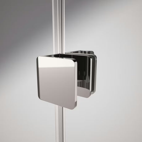 Tuš stijena Walk-In Hüppe Xtensa pure 120 cm u sjajnom kromu s prozirnim staklom bez dekora.