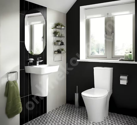Bijeli keramički mali umivaonik Ideal Standard Connect Air 40x35 cm s četvrtastim minimalističkim dizajnom
