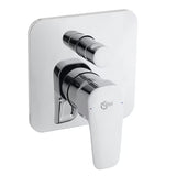 Podžbukna miješalica za tuš Ideal Standard Esla u krom izvedbi s preklopnikom