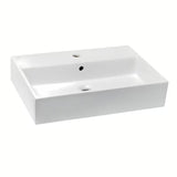 Keramički viseći umivaonik Ideal Standard Strada 70x42 cm u bijeloj boji s otvorom pro za slavinu u sredini.