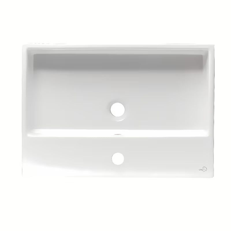 Keramički viseći umivaonik Ideal Standard Strada 70x42 cm u bijeloj boji s otvorom pro za slavinu u sredini.