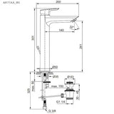 Ideal Standard Tesi visoka miješalica za umivaonik u krom izvedbi bez odvodne garniture
