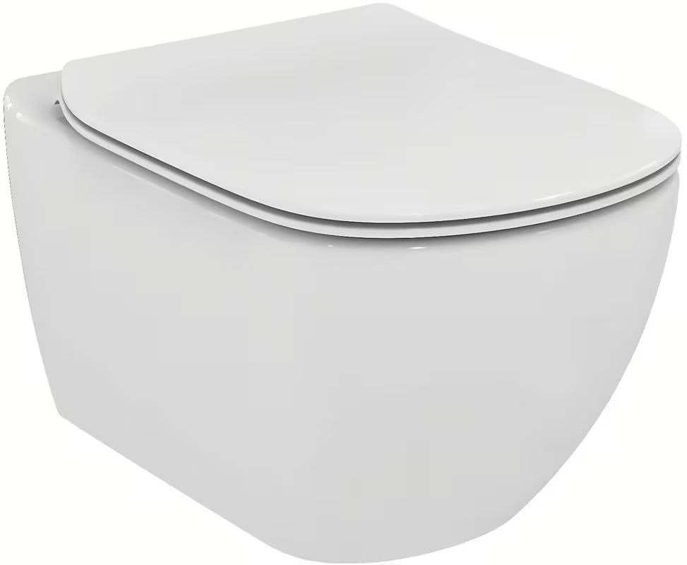 Bijela ultra tanka WC daska Ideal Standard Tesi s tehnologijom soft Close i skidivom izvedbom