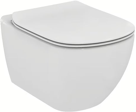 Bijela ultra tanka WC daska Ideal Standard Tesi od duroplasta s metalnim šarkama