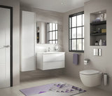 Bijeli viseća WC školjka Ideal Standard Tesi s tehnologijom AquaBlade i daskom sa soft Close