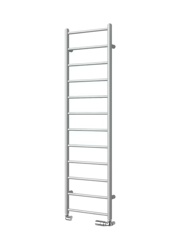 Bijeli kombinirani radijator Isan Aura 114x30 cm za kupaonicu pro grijanje i sušenje ručnika.