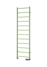 Bijeli kombinirani radijator Isan Aura 114x30 cm za kupaonicu pro grijanje i sušenje ručnika.