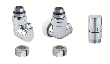 Isan Chrome kutni termostatski set u krom završnoj obradi pro desni priključak