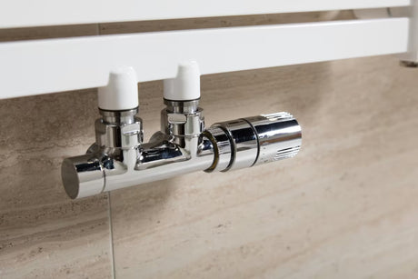 Isan Chrome termostatski set kutni središnji u kromu, desna izvedba