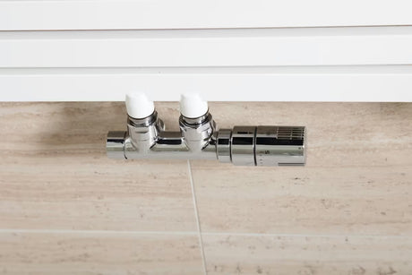 Isan Chrome termostatski set kutni središnji u kromu, desna izvedba