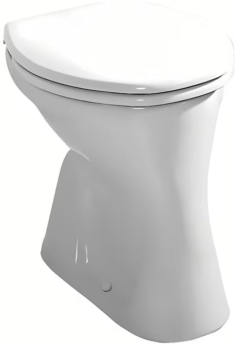 Bijeli stojeća WC školjka Jika Dino s ravnim ispiranjem i vertikalnim odvodom