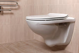 Bijeli viseća WC školjka Jika Lyra Plus s otvorenim ispiralnim rubom i glatkom keramičkom površinom.