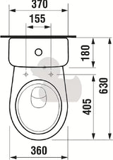WC kombi Jika Lyra Plus u bijeloj boji s dubokim ispiranjem i DualFlush vodokotlićem