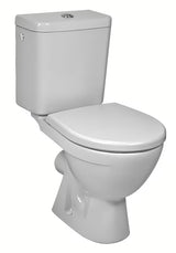 Bijeli WC kombi Jika Lyra Plus s dubokim ispiranjem i vodokotlićem s DualFlush.