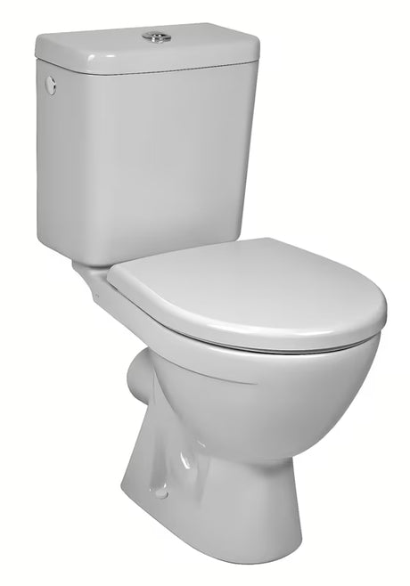 Bijeli WC kombi Jika Lyra Plus s dubokim ispiranjem i vodokotlićem s DualFlush.