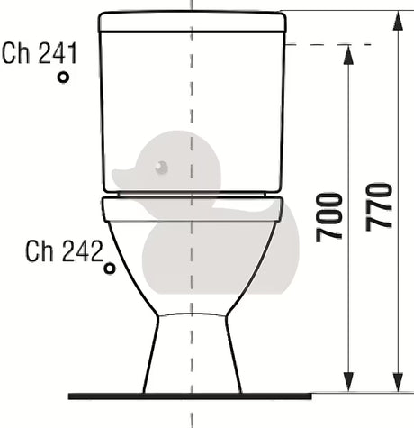 Bijeli kombi WC školjke Jika Lyra Plus s dubokim ispiranjem i vodokotlićem DualFlush 3/6 l