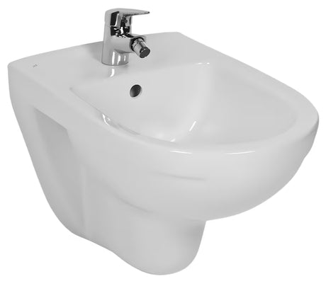 Bijeli viseći bide Jika Lyra Plus s otvorom pro za slavinu