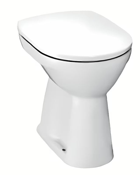 Bijela stojeća WC školjka Jika Lyra Plus s podnim odvodom i ravnim ispiranjem 3/6 l