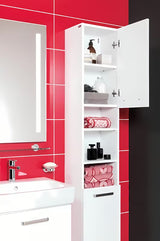 Bijela viseća ormarić ispod umivaonika Jika Lyra Plus Viva 44x40,1x55 cm sa sjajnim frontama