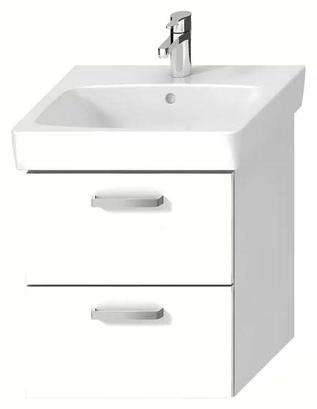 Jika Lyra Plus Viva viseća ormarić ispod umivaonika 49x41,6x55 cm u bijeloj boji, sjajna izvedba