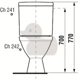 Bijeli kombi WC školjke Jika Lyra Plus s dubokim ispiranjem i vodokotlićem DualFlush