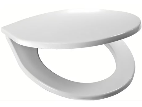 Bijela WC daska Jika Lyra Plus od termoplasta s plastičnim šarkama pro za WC školjku s vodokotlićem