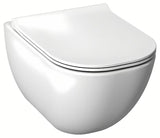 Bijela duroplastna WC daska Jika Mio-N sa soft Close i nosačima od nehrđajućeg čelika u tankoj SLIM izvedbi.