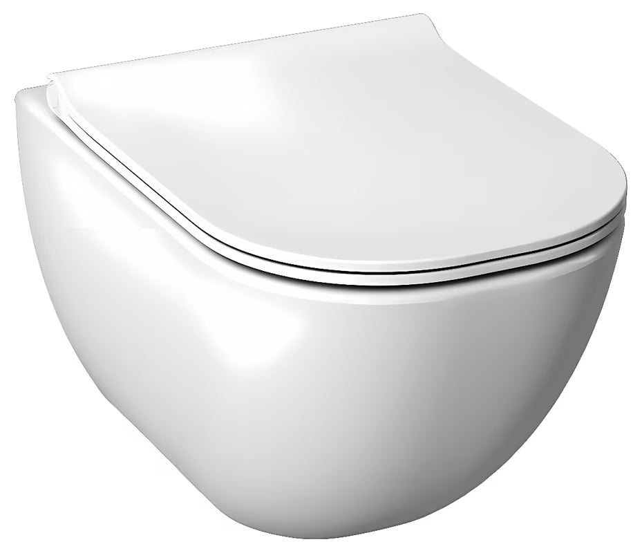 Bijela duroplastna WC daska Jika Mio-N sa soft Close i nosačima od nehrđajućeg čelika u tankoj SLIM izvedbi.