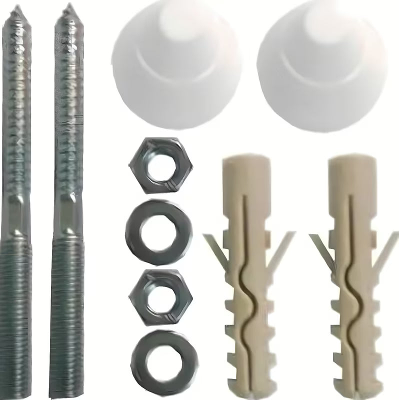 Montažni set Jika s bijelim plastičnim pokrovnim kapicama pro za estetsko i sigurno pričvršćenje umivaonici.