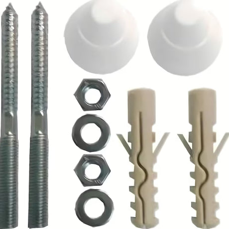 Montažni set Jika s bijelim plastičnim pokrovnim kapicama pro za estetsko i sigurno pričvršćenje umivaonici.