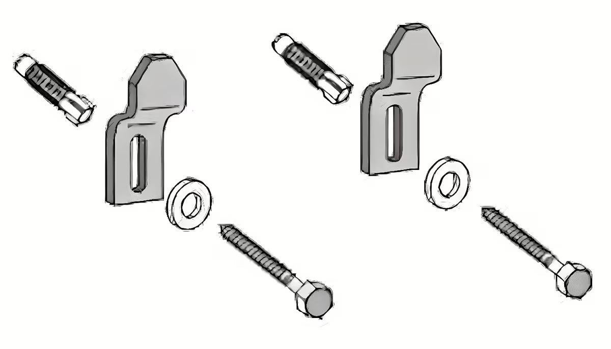 Instalacijski set Jika pro za montažu pisoara Domino i Korint na nosivi zid s metalnim elementima pro za čvrsto učvršćenje.