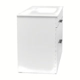 Bijeli viseća ormarić Jika Plan s keramičkim umivaonikom i ladicama s punim izvlačenjem