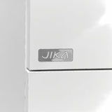 Viseća bijeli ormarić s keramičkim umivaonikom Jika Plan s ladicama i punim izvlačenjem