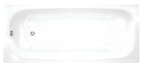 Pravokutna kada Jika Riga 140x70 cm od emajliranog čelika s univerzalnom lijevom i desnom orijentacijom.