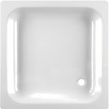 Bijela kvadratna tuš kada Jika Sofia 70x70 cm od emajliranog čelika