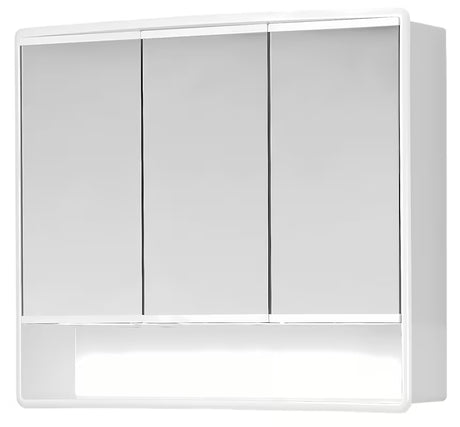 Bijela ormarić s ogledalom Jokey Lymo 58x49 cm sa zrcalnim vratima i unutarnjim policama