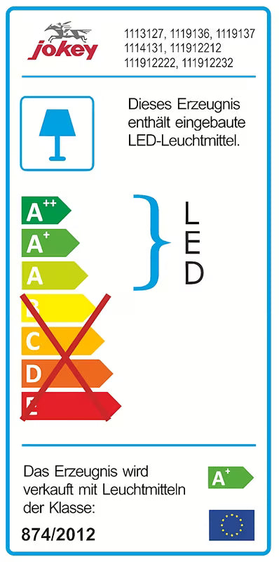 Bijeli ormarić s ogledalom Jokey Kandi 60 x 69 cm sa staklenim vratima i LED točkastom rasvjetom